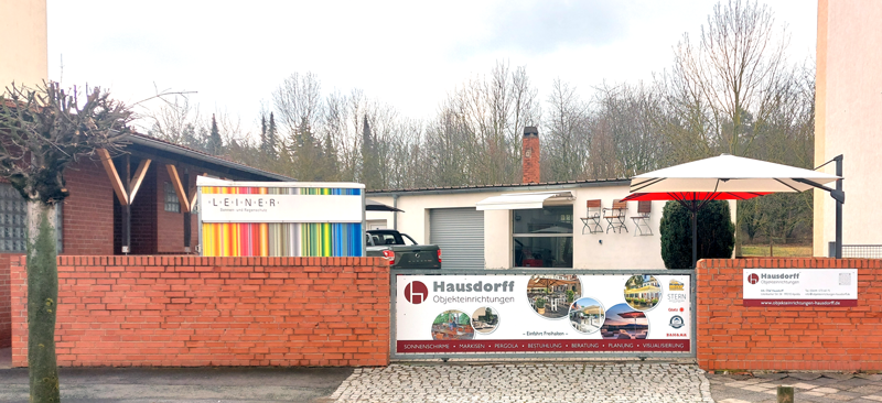 Ansicht des Standorts in Apolda von der Straße her